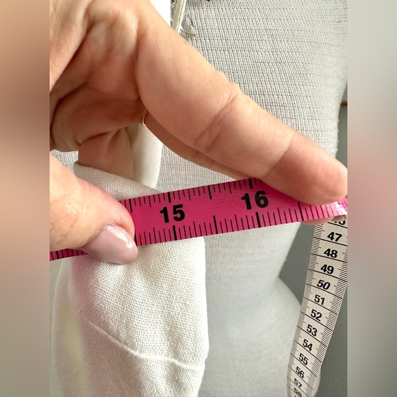 🌷🤍 NWT WHITE LINEN CROSSED STRAP DRESS SIZE XS-S FULLY LINED 🤍🌷 - Picture 9 of 9